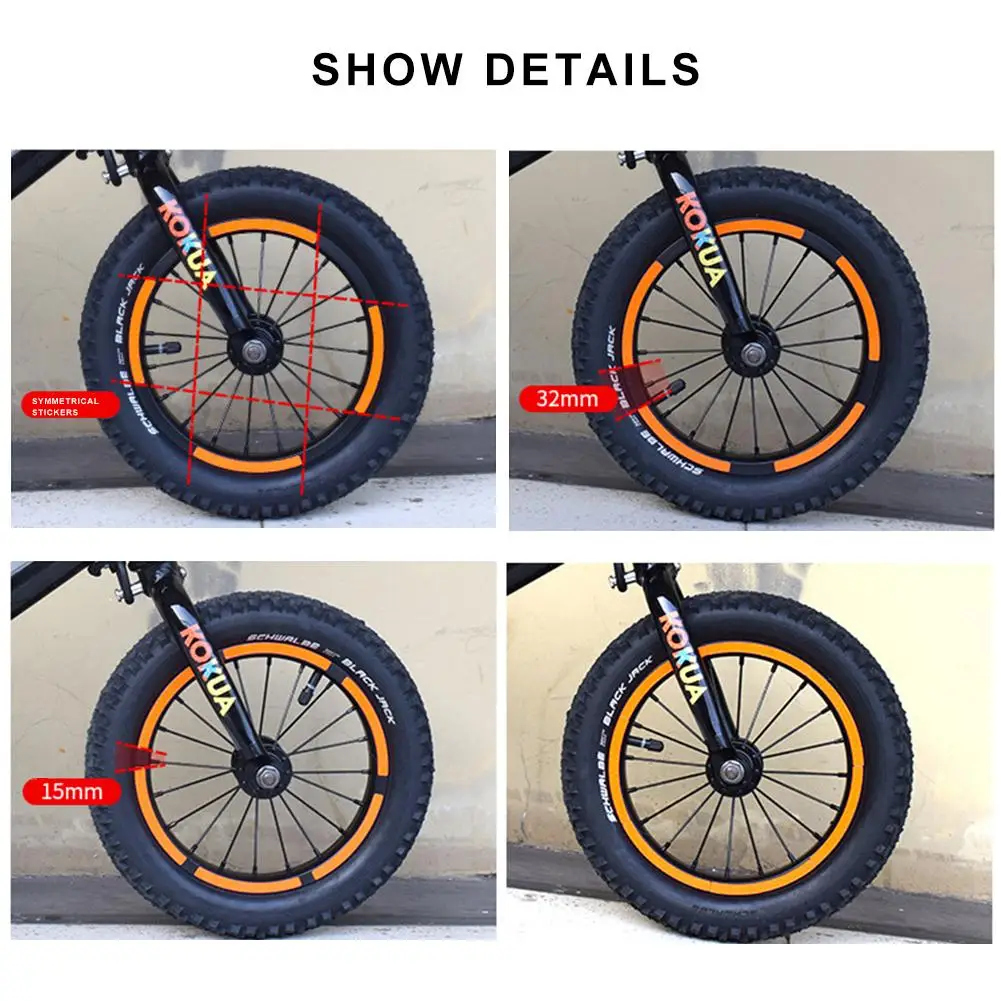 Детский велосипед баланса отражатель на колесо мульти Цвет Яркие