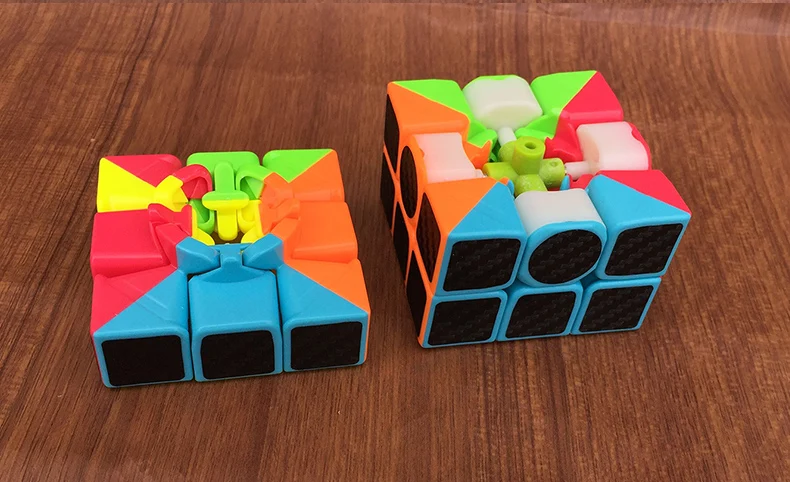 3x3x3 наклейка из углеродного волокна скорость магические кубики головоломка игрушка для детей подарок игрушка для молодых взрослых инструкция Профессиональный Кубик Рубика