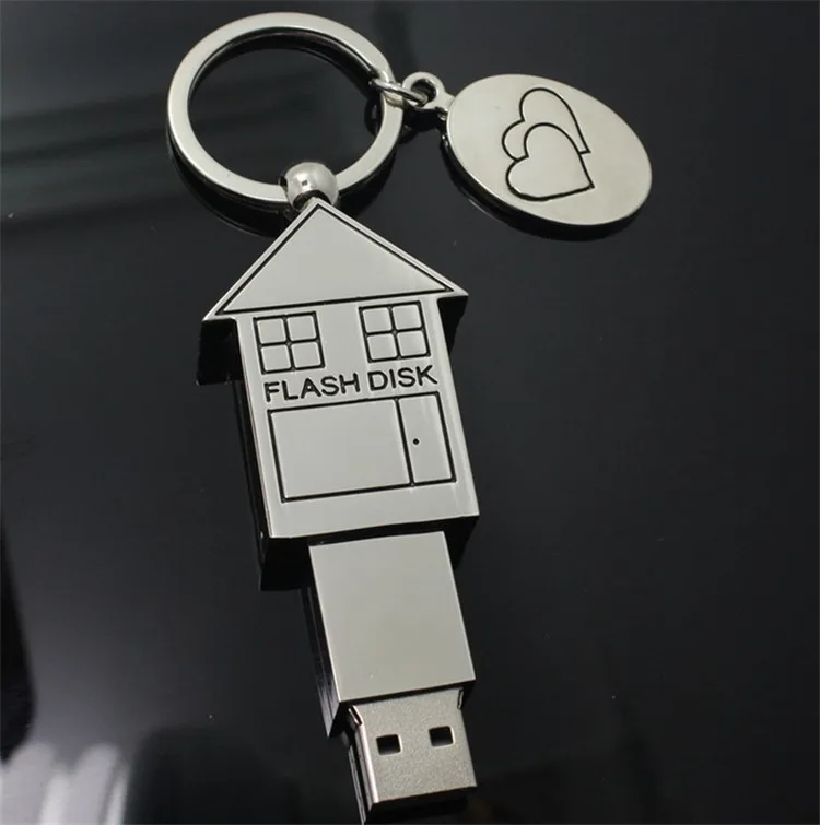 USB 3. 0 флеш накопитель в виде металлического домика 8 ГБ 16 32 64 ГБ|usb flash drive 8gb|64gb usbcustom