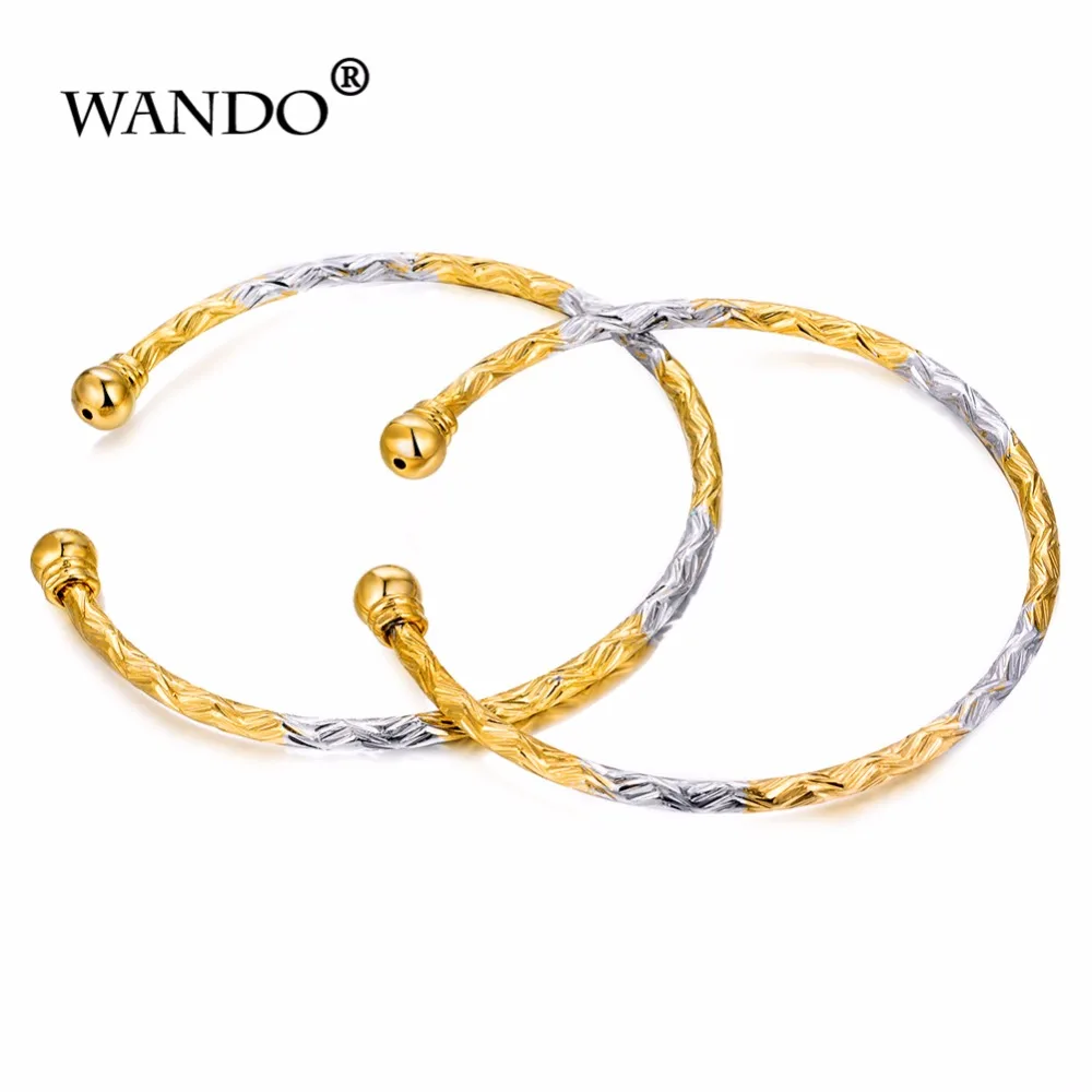 WANDO 2 шт./лот 24 каратное золото африканские ювелирные изделия Эфиопский