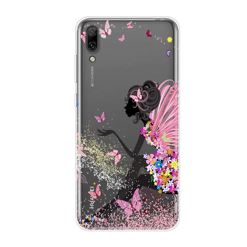 Чехол для Huawei Y7 2019 чехол Prime 6 26 дюйма силиконовая Мягкая задняя крышка из ТПУ