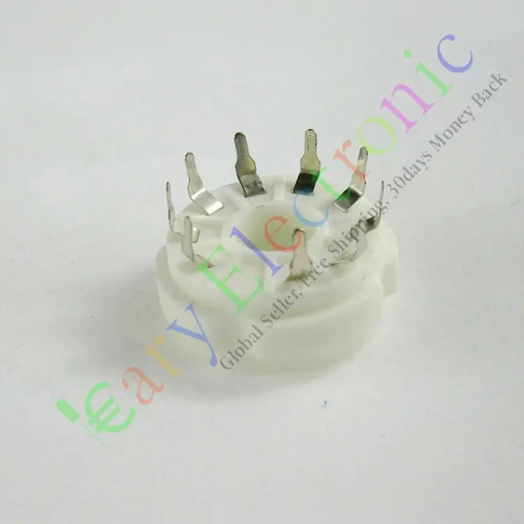 Оптом и в розницу 4 шт. 9pin PCB Керамические гнезда вакуумных трубок КЛАПАННОЕ