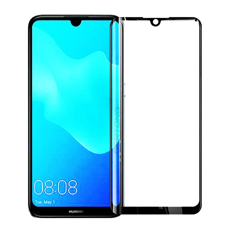 Закаленное стекло с полным покрытием для Huawei Y9 2019 Y7 Prime Y6 Pro 3D защита экрана от
