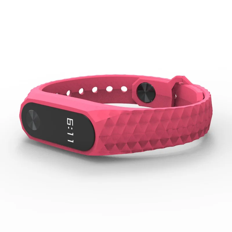 Цветной ремешок на запястье для xiaomi mi band 2 силиконовый смарт браслет Miband Сменные