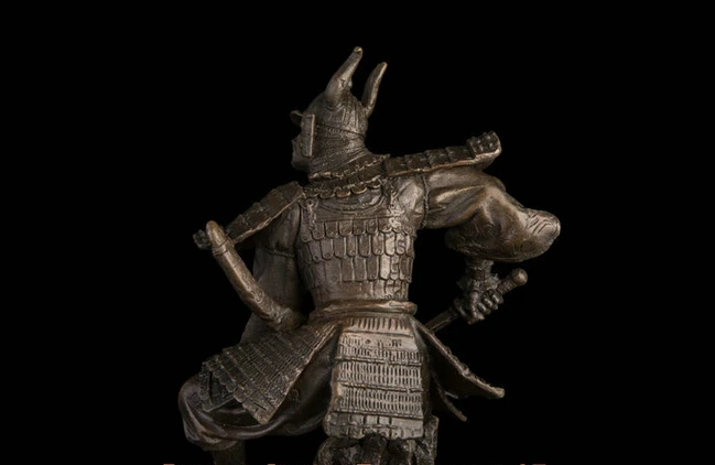 Art Deco Sculpture Japanese Samurai Bronze Statue Signed wholesale factory Arts outlets | Дом и сад