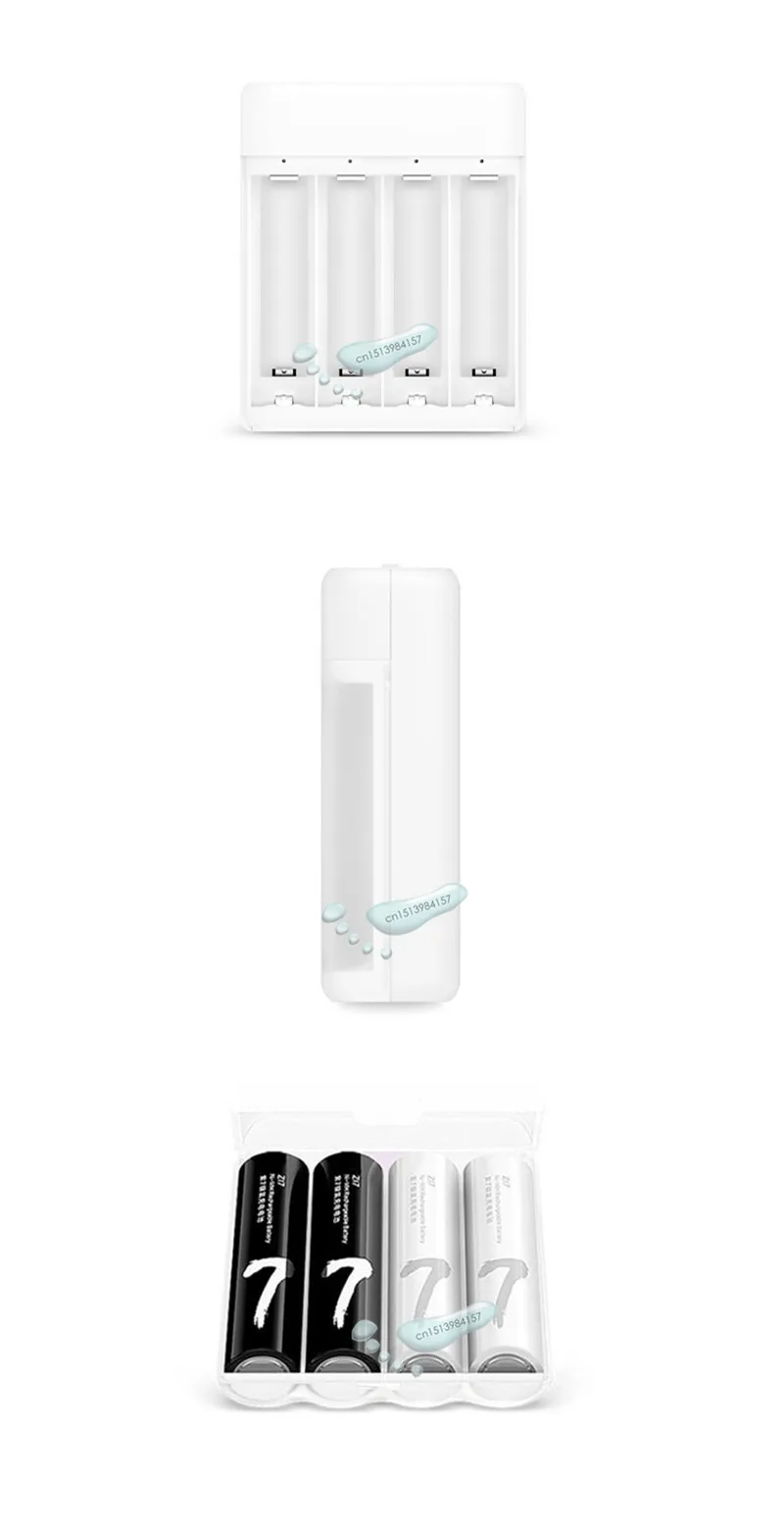 Распродажа комплектов 8 шт./лот Xiaomi ZMI ZI7 AAA AA 700mAh перезаряжаемая Ni-MH батарея с 4 слотами портативное многофункциональное зарядное устройство