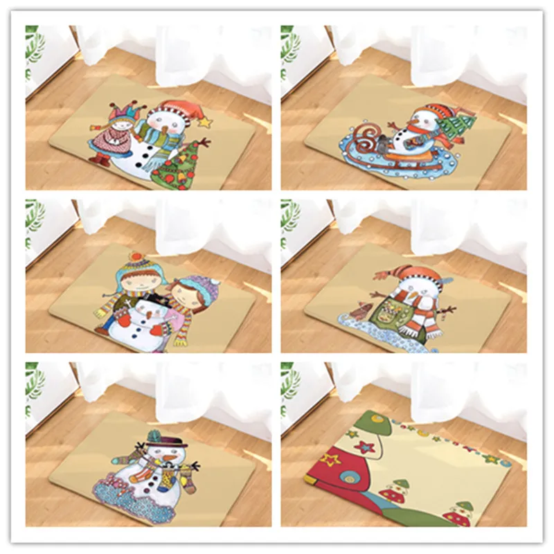 Украшение рождественских подарков коврик с рождественским дизайном без