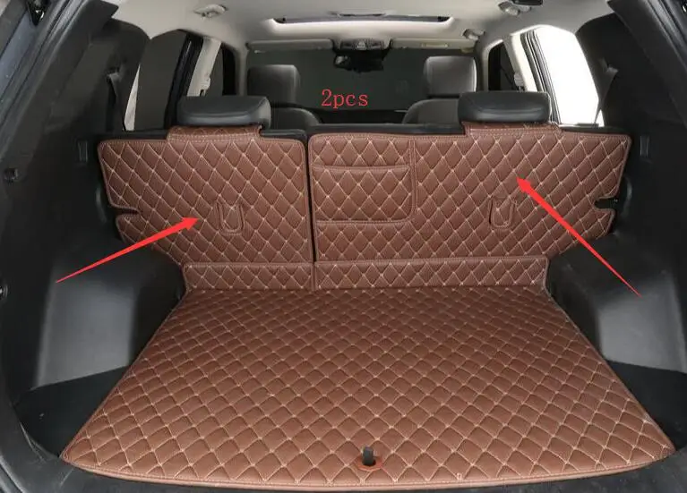 

Новинка, коврик для багажника автомобиля Hyundai IX35 2013, 2 шт., коврик для салона автомобиля, напольные коврики из искусственной кожи, аксессуары для подкладок