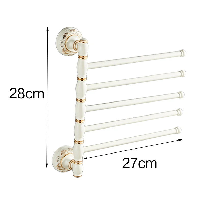 Ванная комната вешалка для полотенец черный/белый вращающийся Полотенца стойки