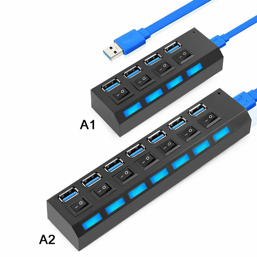 7 портов USB 2,0 High Speed с переключателями включения/выключения активировать или деактивировать отдельные порты для компьютера
