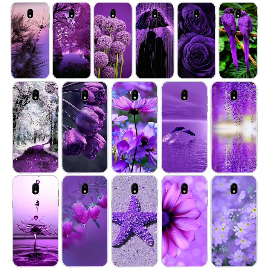 269H infinity on purple Soft Silicone Tpu Cover phone Case for Samsung j3 j5 j7 2016 2017 a3 a5 a6 2018 | Мобильные телефоны и
