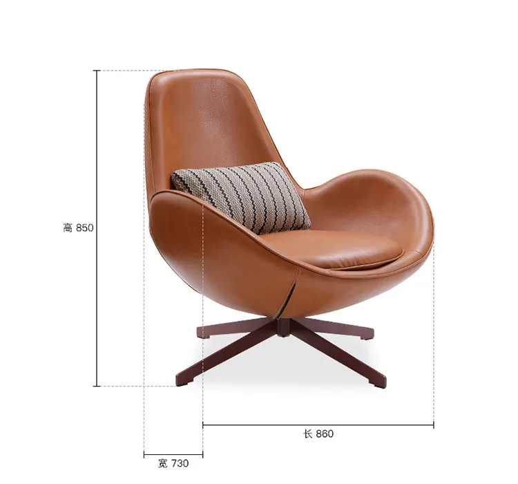 2 PCS CHAIR ПУ Одноместный диван стул балкон исследование ленивый стул дизайнер lesiure стул B15 - Цвет: 2 PCS CHAIR