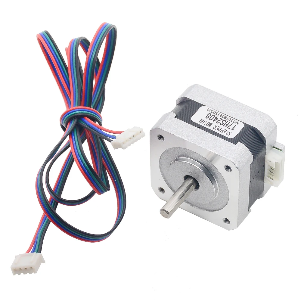 5 шт. 17HS2408 D Axis 0.6A 12Ncm 17 биполярный шаговый двигатель 4 lead CNC 3D принтер Wire W315|Шаговый
