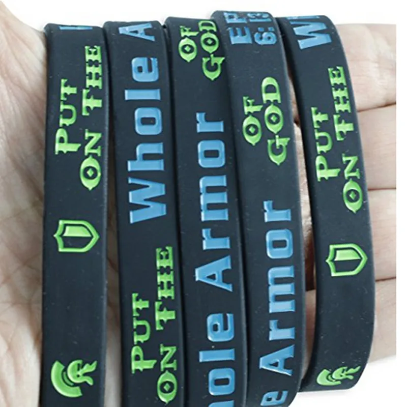 1 шт. браслеты из силикона с крестом в стиле Библии изображением христиан