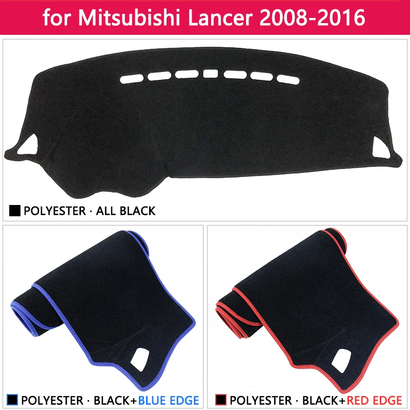 Для Mitsubishi Lancer 2008 ~ 2016 Ralliart EVO X Galant Fortis EX Избегайте светильник коврик для приборной