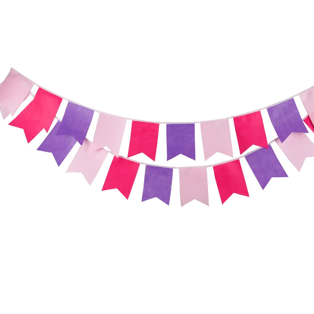Фетровая гирлянда 3 5 м 12 флагов|baby shower|personalized weddingdecoration baby shower |