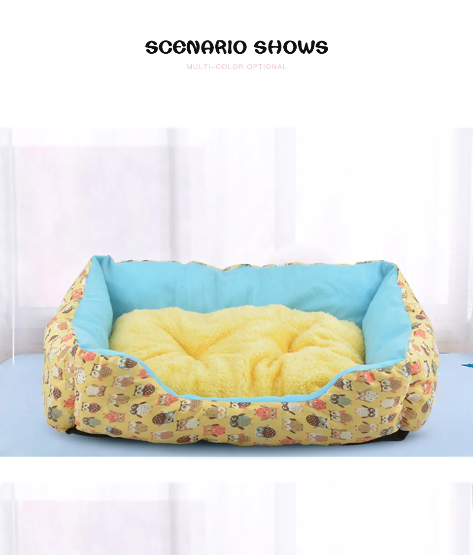 FUNBAKY, 6 цветов, в горошек, сова, моющаяся, домашняя, милая, хлопковая, розовая, для домашних животных, кровать и коврики для маленьких, средних собак, camas para perro