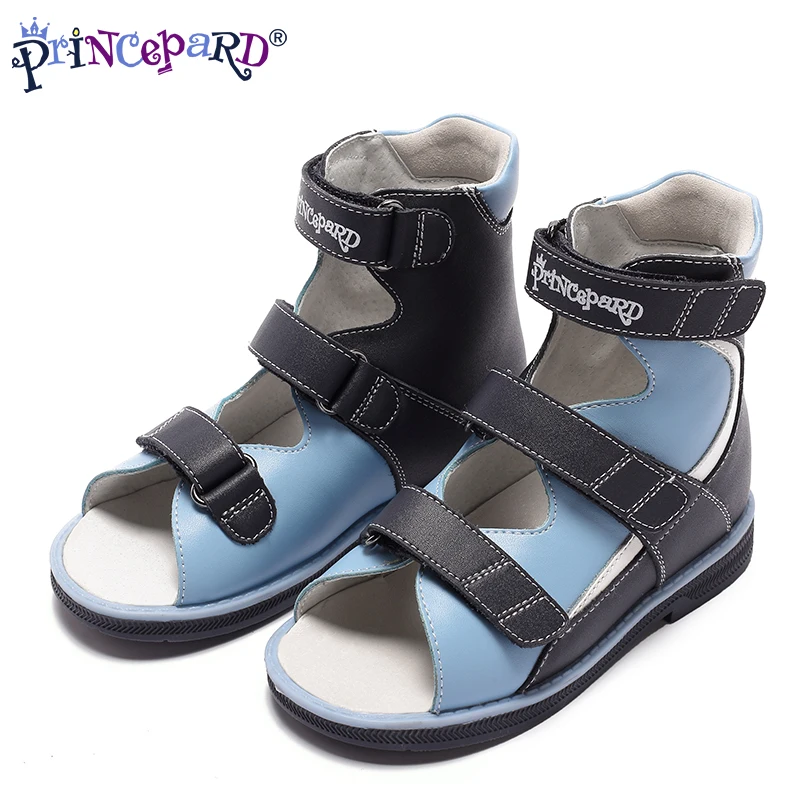 Princepard/2018 Лидер продаж ортопедическая обувь для мальчиков цвет синий темно черный