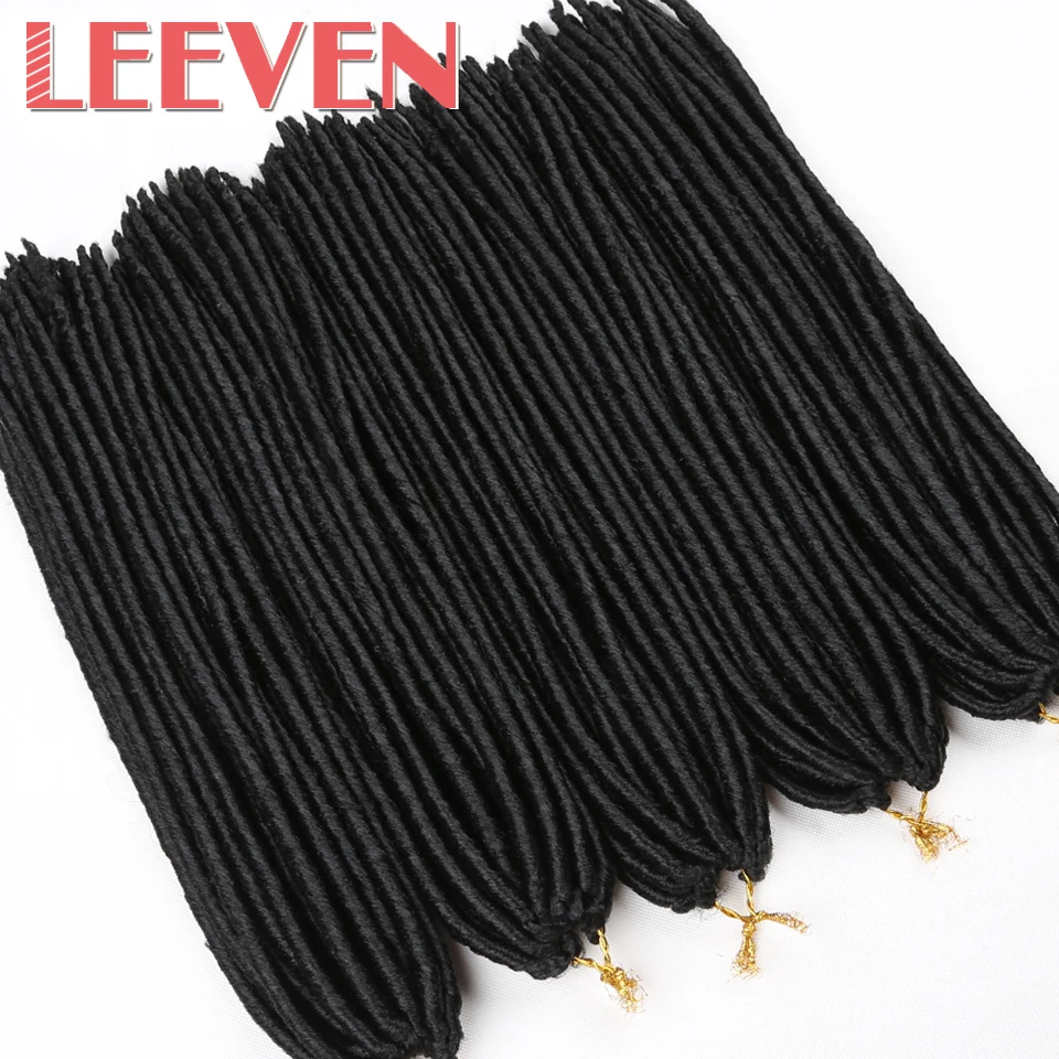 Leeven 24 нити 100g искусственные локоны в стиле crochet волосы косы для наращивания волос