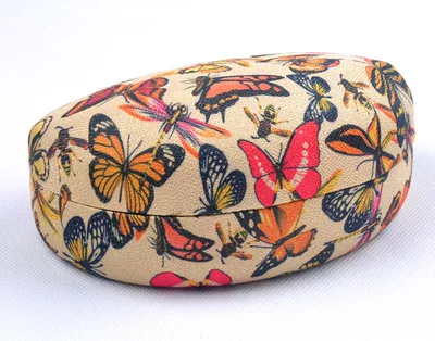 butterfly Дизайн модные чехлы для очков футляр для очков цветной жесткий футляр для солнцезащитных очков контейнер для линз аксессуары для очков - Цвет: butterfly
