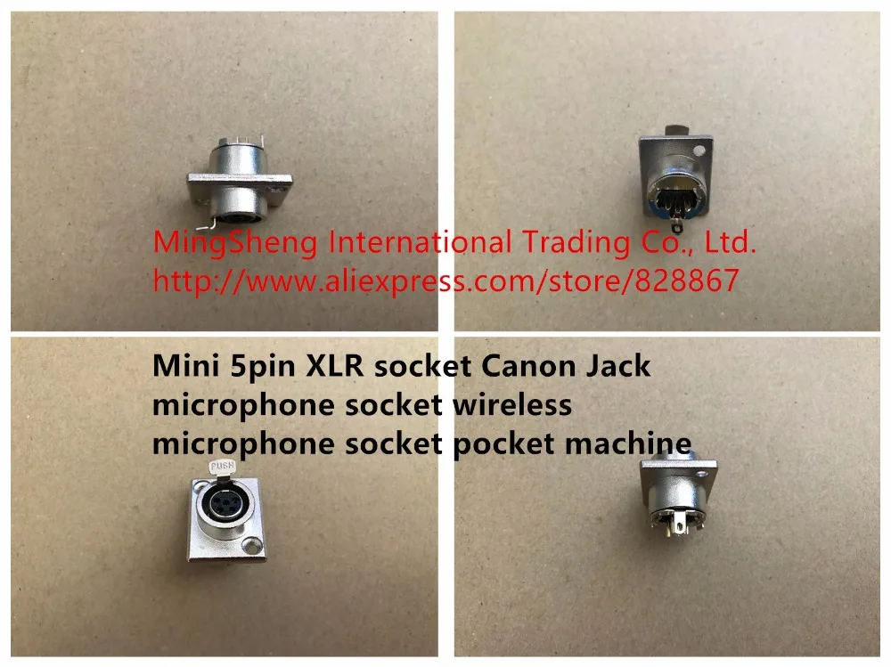 Оригинальный новый 100% Мини 5pin XLR гнездо canon для микрофона беспроводное карманная