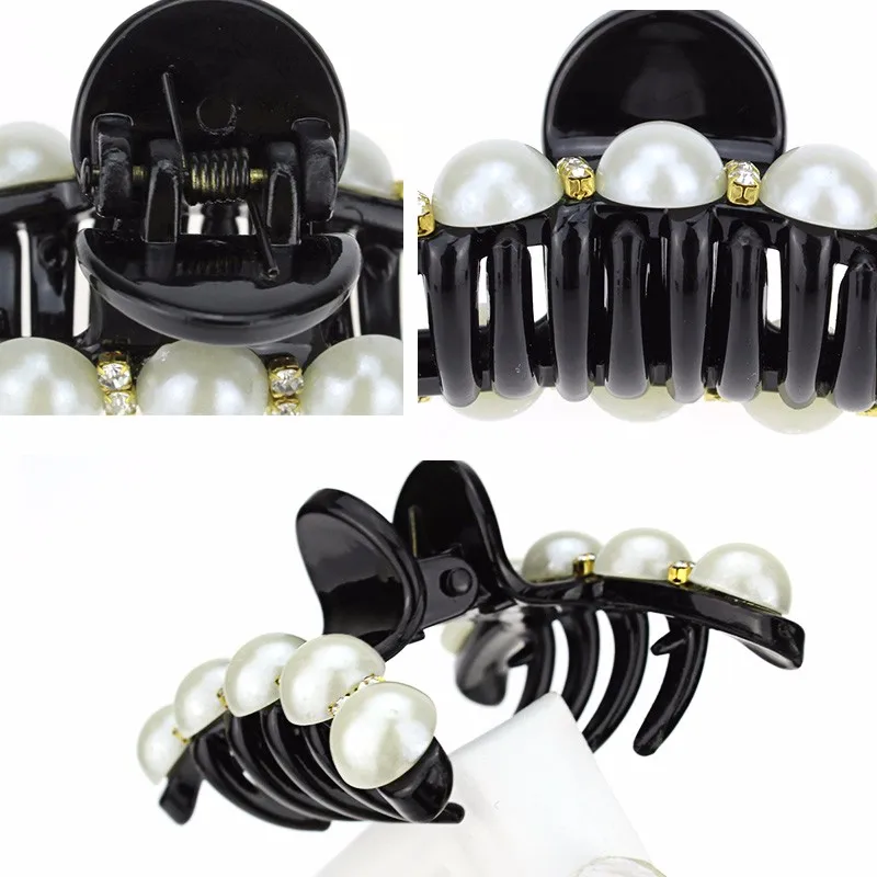 Высокое качество роскошные шпильки для волос с жемчугом трендовая блестящая