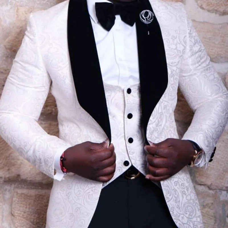 Latest Coat Pant Designs Italian Black Peak Lapel Printed Blear Formal Evening Dinner Wedding Party Groom Wear Suits Men | Мужская