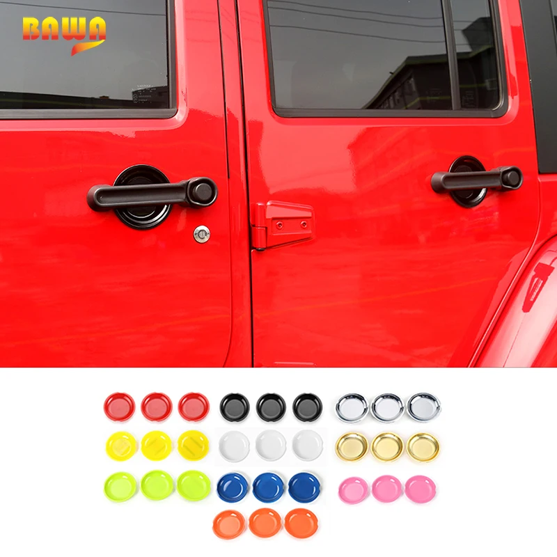 BAWA наружные двери с жалюзийными решётками ручки чаши Крышка для Jeep Wrangler JK 2008 2017