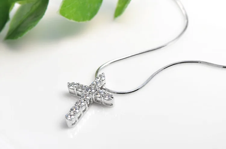 Кулон из стерлингового серебра 925 пробы с крестиком|birthday gift|fashion necklacenecklace fashion |