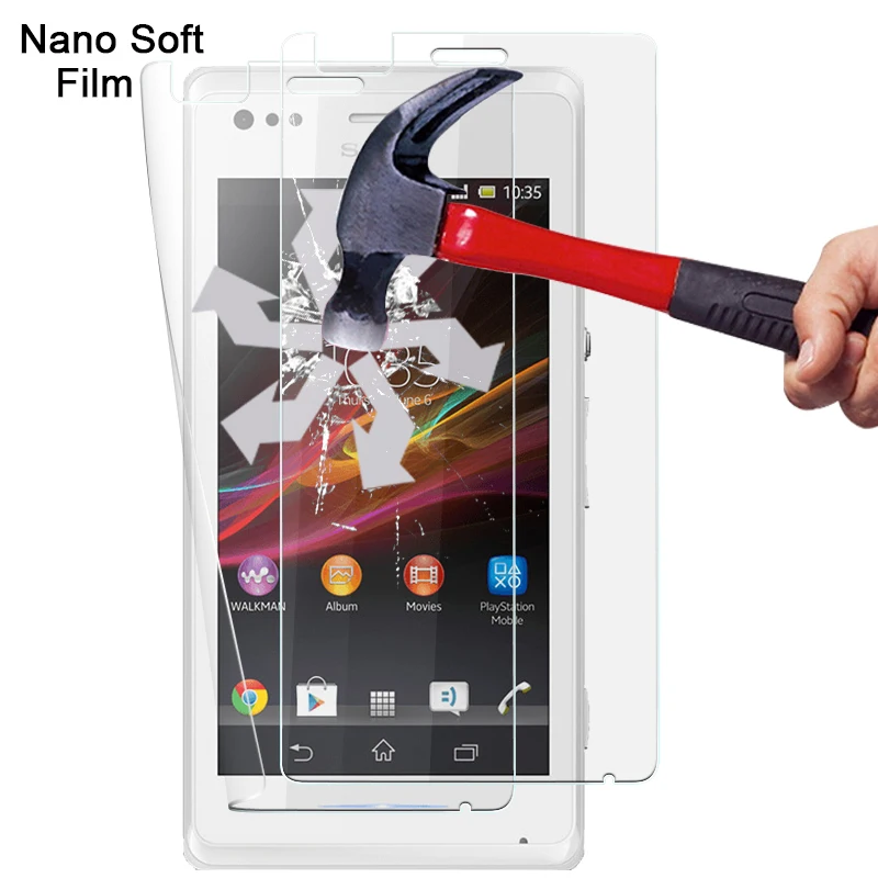 Высококачественная Взрывозащищенная нано мягкая пленка для Sony Xperia M C1905 4 &quotанти