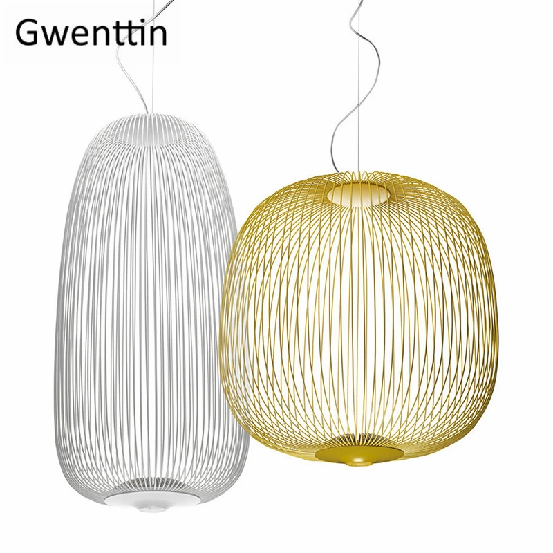 Foscarini спицы 1/2 подвесные светильники современный светодиодный подвесной светильник Лофт промышленная птица подвесная клеть светильник домашний декор светильники