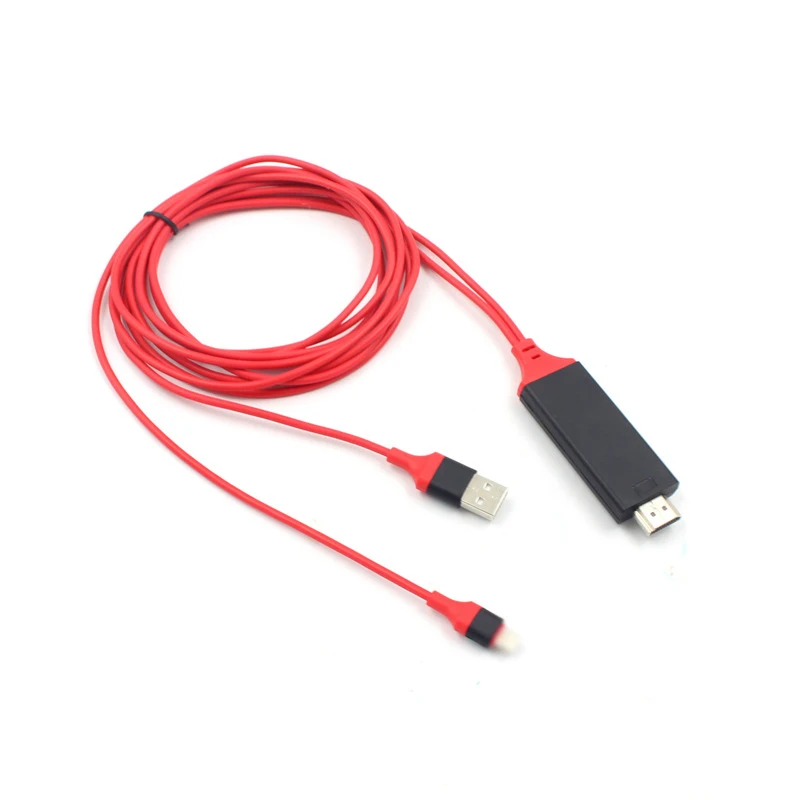 DOITOP 8-контактный HDMI кабель HD 1080P HDMI конвертер Кабель-адаптер для iPhone X 8 7 6 6s Plus 5 5S SE для Apple tv Plug And Play