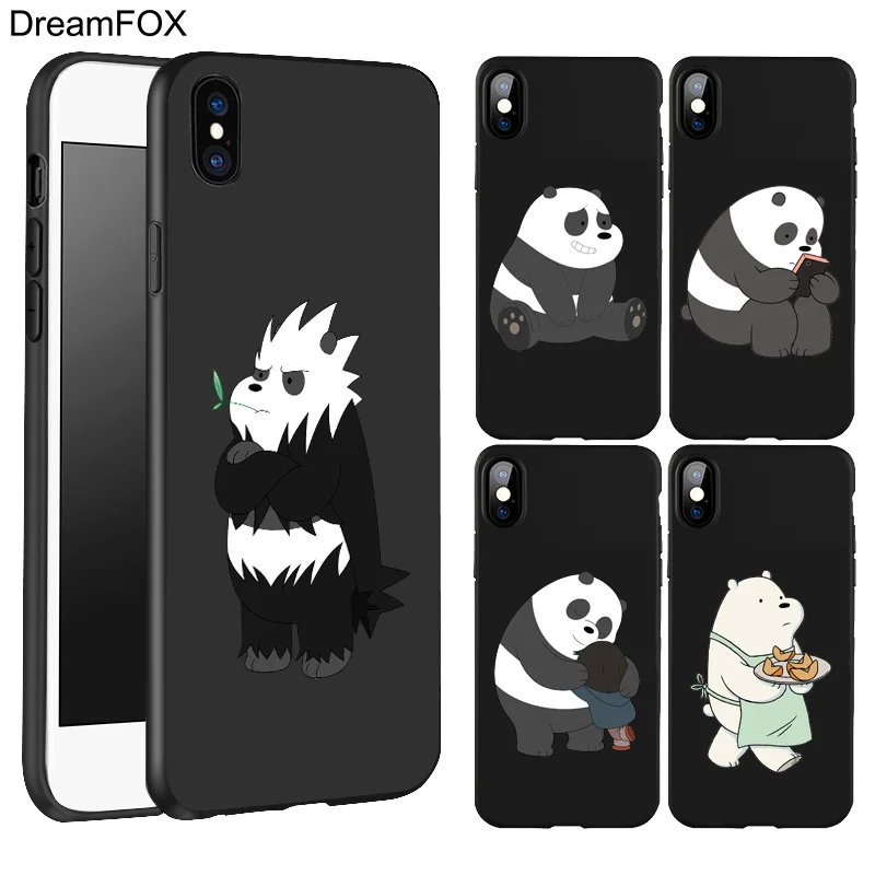 L610 Мы Голые Медведи Черный Мягкий ТПУ силиконовый чехол для Apple iPhone 11 Pro XR XS Max X 8 7 6