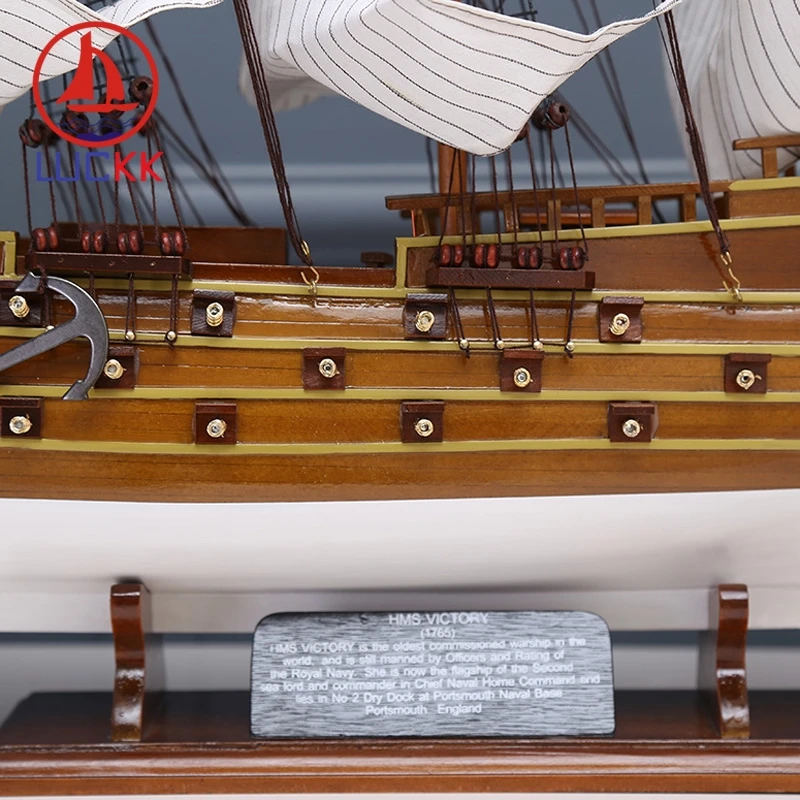 LUCKK 75 см HMS VICTORY 1765 деревянные модели кораблей парусная лодка строительные