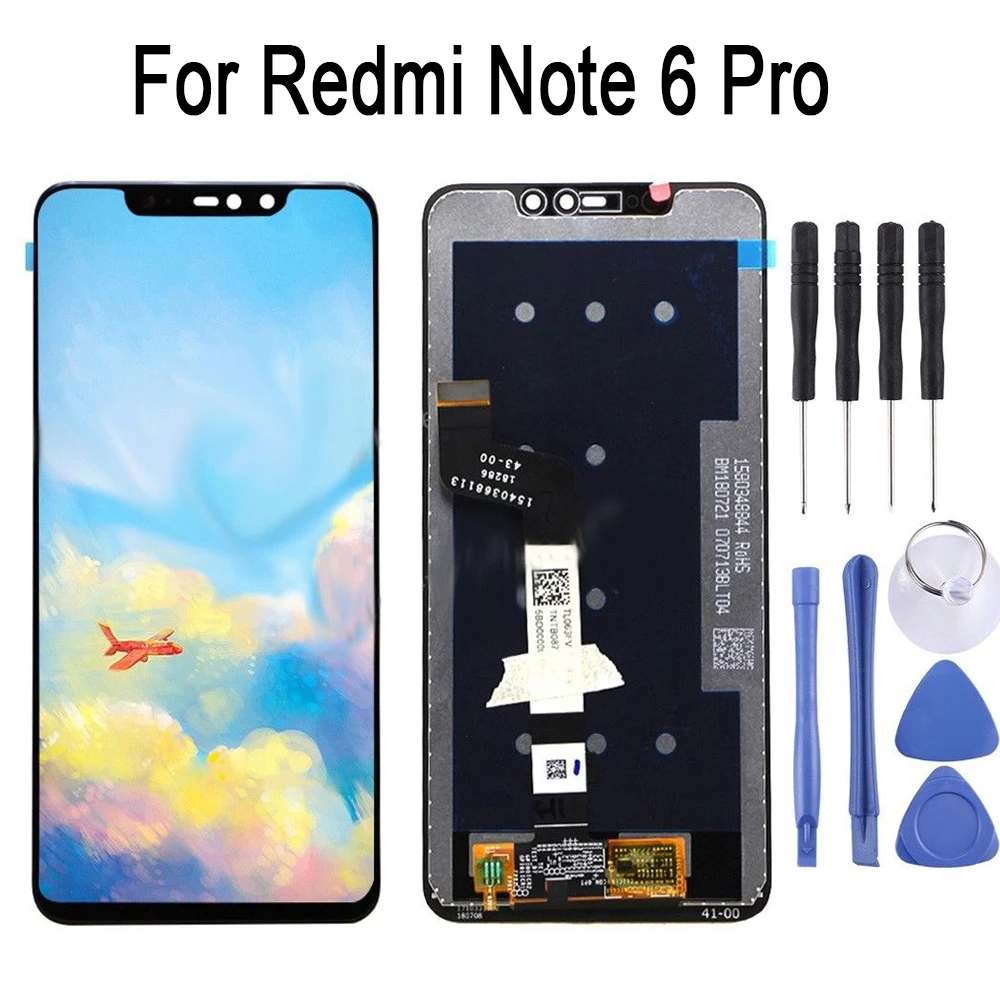 Оригинальный IPS ЖК дисплей для Xiaomi Redmi 6 Pro с сенсорным экраном дигитайзер сборка
