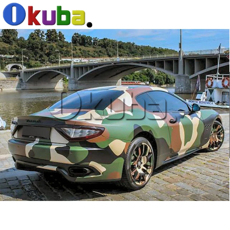 Jumbo Green Jugle камуфляжная виниловая пленка для стайлинга автомобилей военный