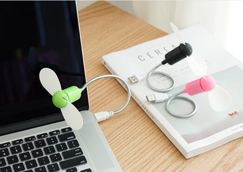 Мини USB вентилятор 30 см гаджеты гибкий крутой для ноутбука ПК Ноутбук Высокое качество для ноутбука Настольный ПК компьютер