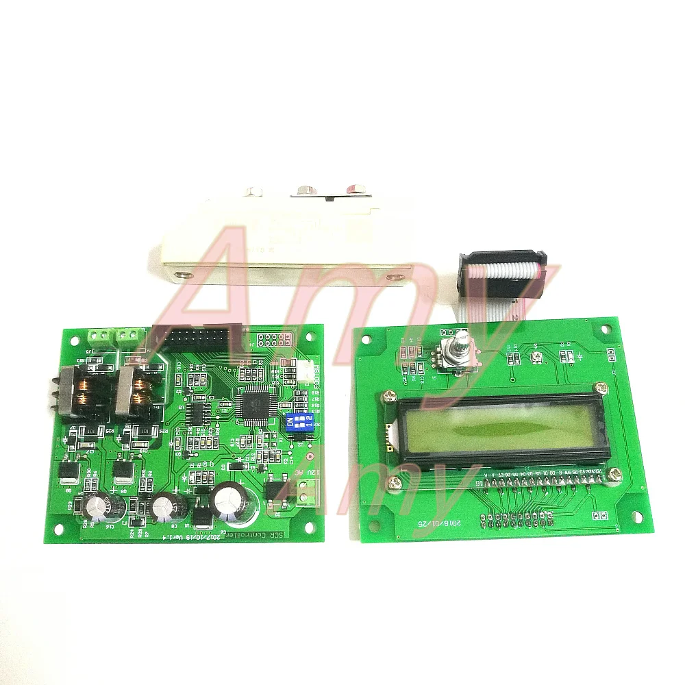 Battery spot welding control panel, 16 single chip microcomputer control, 1602 MCU LCD, encoder double pulse Import 100A module