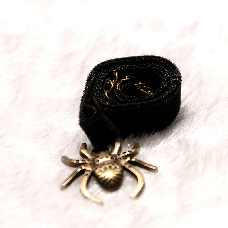 Женское бархатное ожерелье чокер с подвеской в виде паука|fashion necklace|necklace fashionnecklace