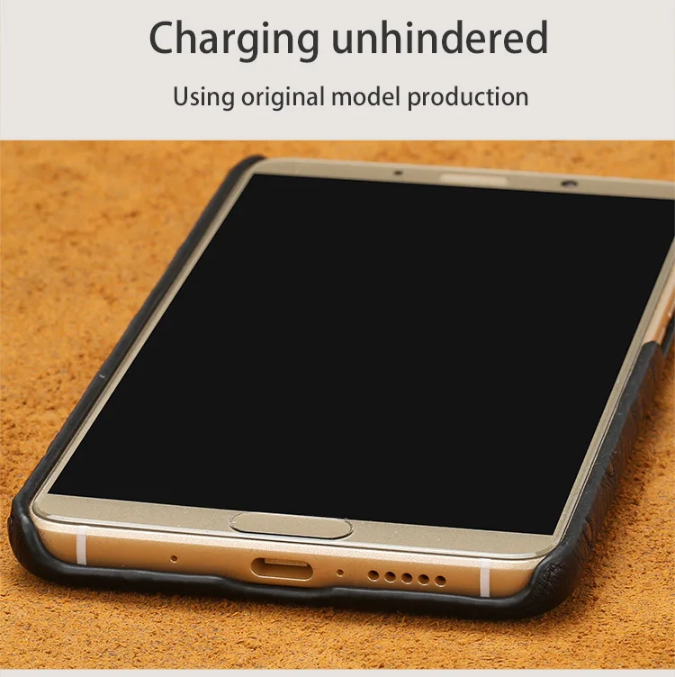 Натуральный страусовый чехол для телефона HUAWEI mate 8 9 10 RS P9 P10 Lite P Smart роскошный чехол из натуральной кожи для Honor Note 10 7X