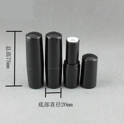 

300 Pcs/lot Empty Lipstick Tube 4ml 4g Black Tubes DIY Homemade Packaging Refillable Lip Gloss Lip Balm Containers Cosmetic tool