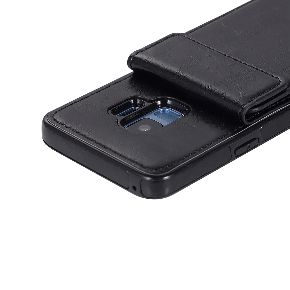 Leather Phone Case With Card Holder for Samsung Galaxy S8 S9 S10 Plus S10E Back Cover S7 S7Edge S 8 10 9 Retro |