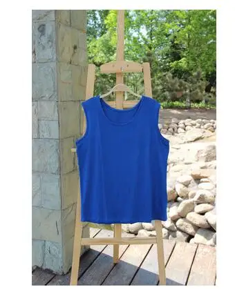 navy blue 2 шт./лот, Лето размера плюс L-5XL 6XL 7XL 8XL женские футболки без рукавов Mujer свободные майки топы из модала для девушек женский жилет - Цвет: navy blue