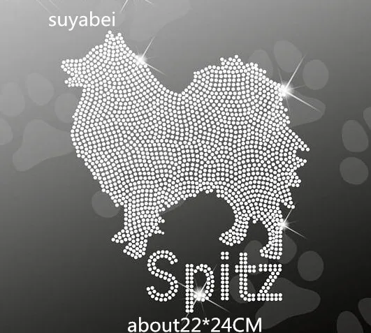 Стразы Spitz для собак 2 шт./лот стразы горячей фиксации с аппликацией|Стразы| |