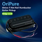 Звукосниматель-хамбакер OriPure Alnico 5 Rail звукосниматель мостовой для электрогитары, с лезвием и одной спиралью, мощный звук