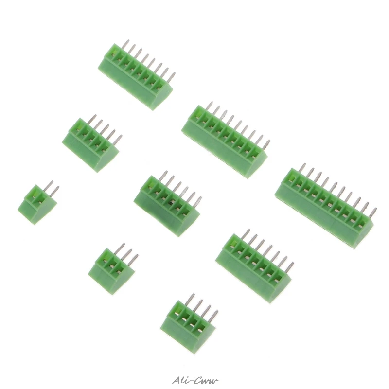 2018 10 шт 2Pin-10Pin винт PCB монтируемый клеммные блоки разъем 2 54 мм шаг | Обустройство