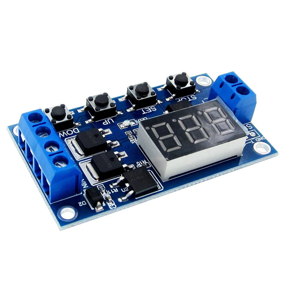 

Trigger Cycle Timer Delay Switch 12 24V Circuit Board Dual MOS Tube Control Module