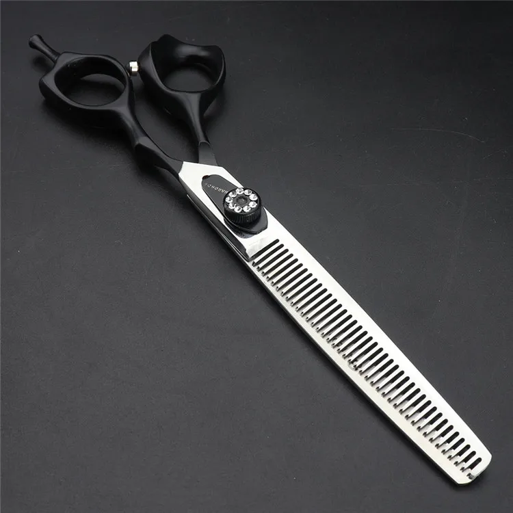 white Thinning 7 дюймов фиолетовый дракон собака Уход Ножницы Набор Собака Ножницы Профессиональные изогнутые ножницы для резки Истончение makas tijeras - Цвет: white Thinning