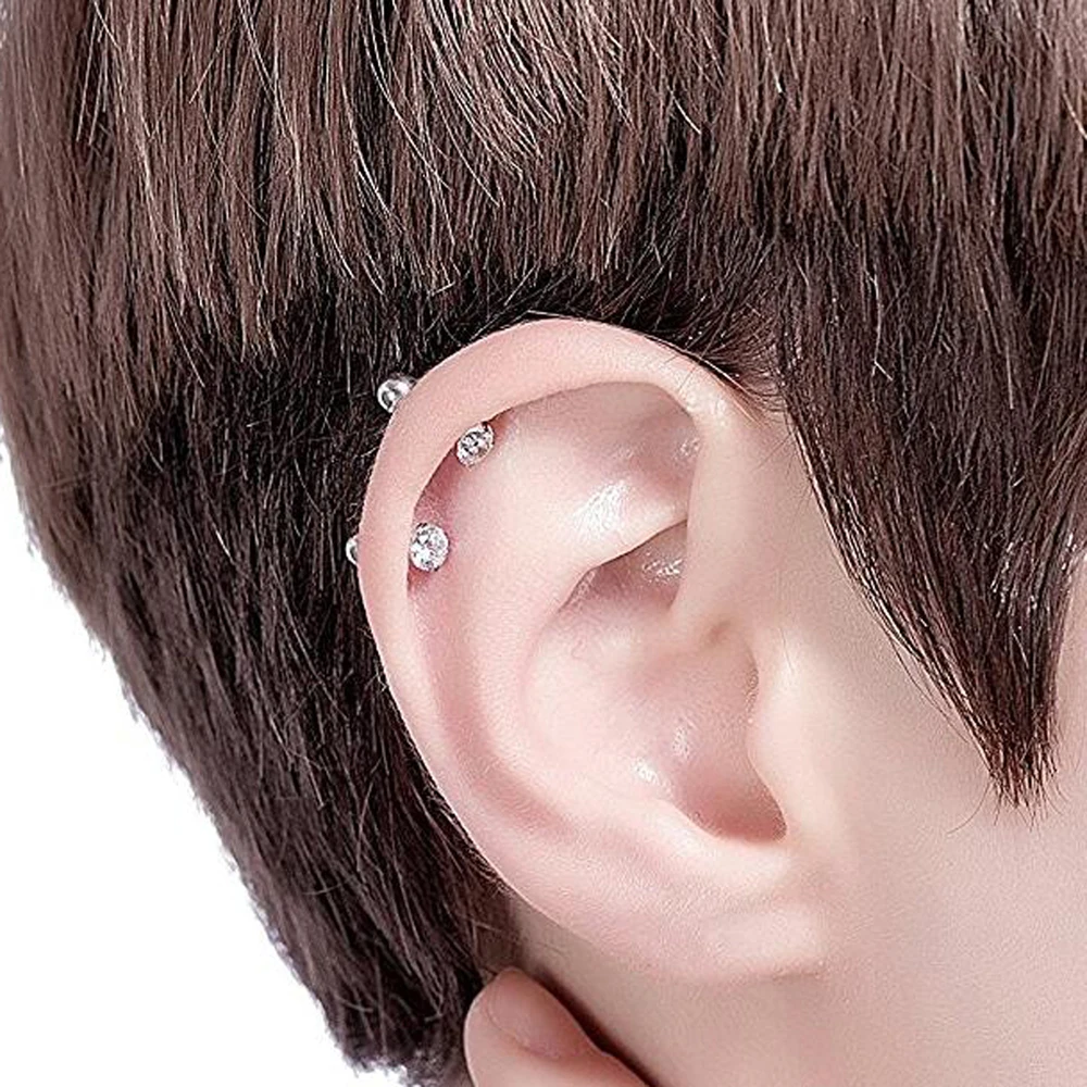 1 Пара Серьги-гвоздики из стали/золотого цвета для женщин/мужчин с фиксацией на зубчиках из циркона, ювелирные изделия из хирургической стали 316L, 3мм-7мм.