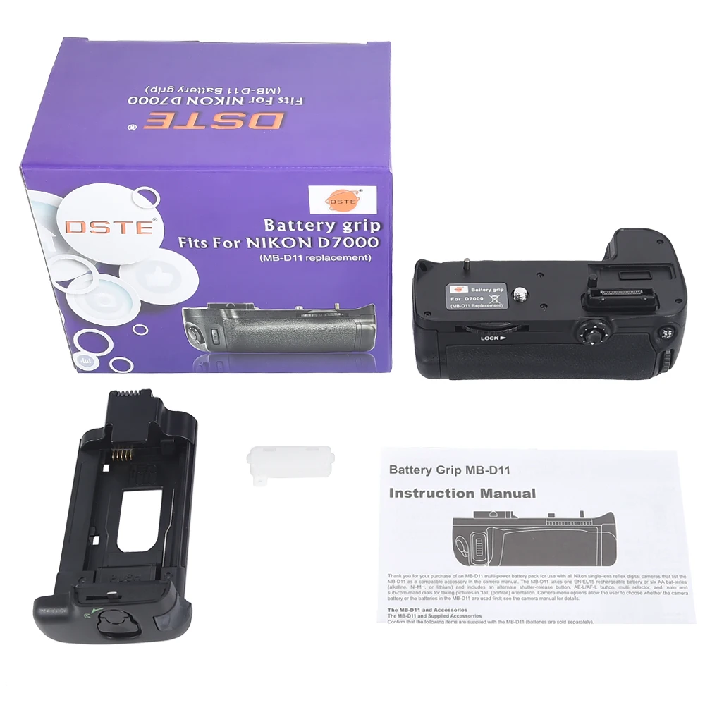 Рукоятка аккумулятора DSTE для цифровой зеркальной камеры Nikon D7000|battery grip|battery grip for
